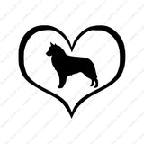Belgian Sheepdog Dog Heart Love