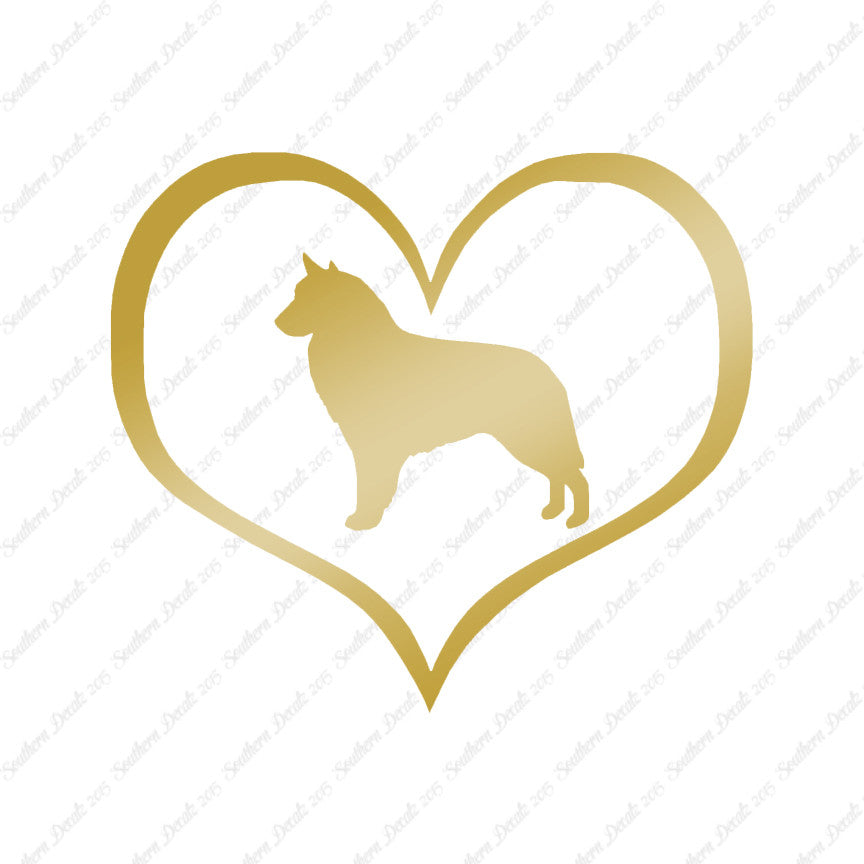 Belgian Sheepdog Dog Heart Love