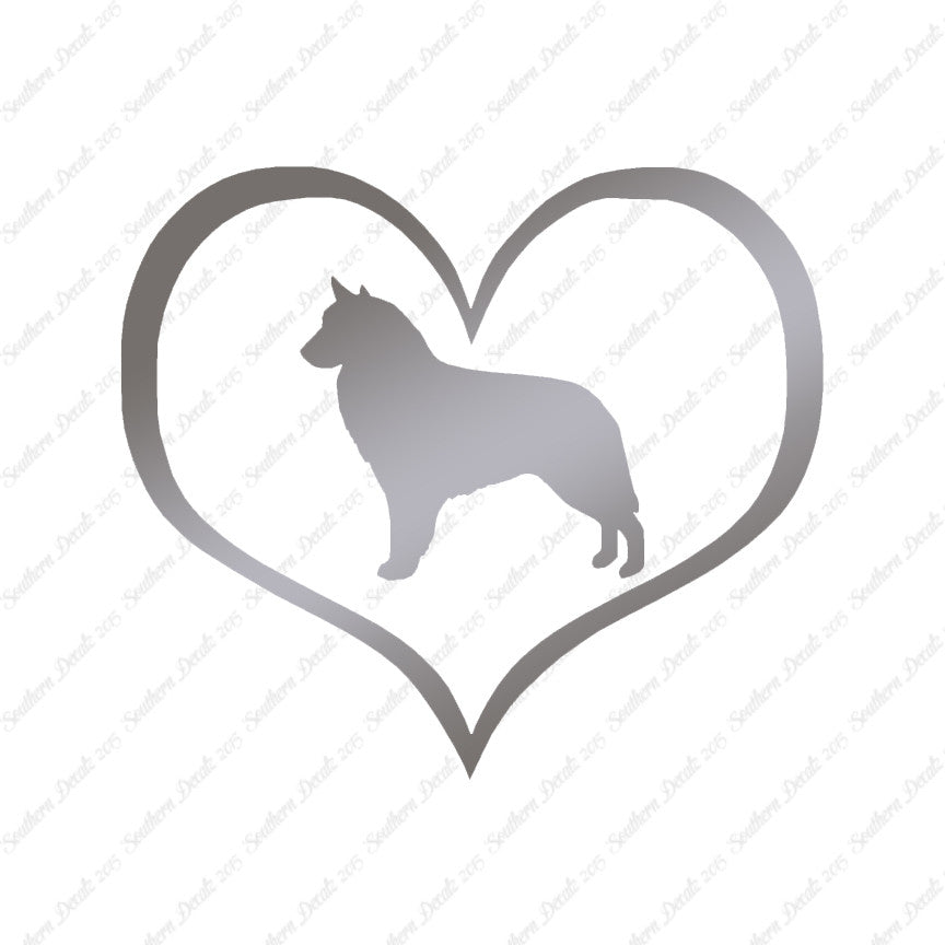 Belgian Sheepdog Dog Heart Love