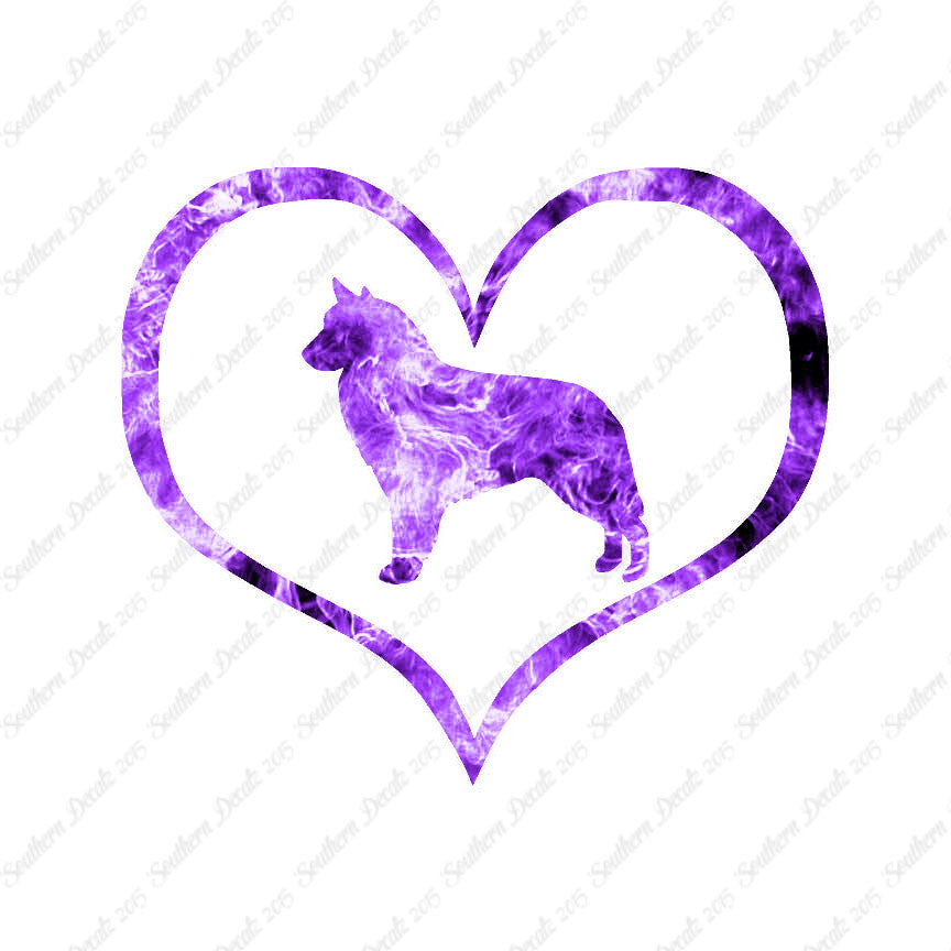Belgian Sheepdog Dog Heart Love