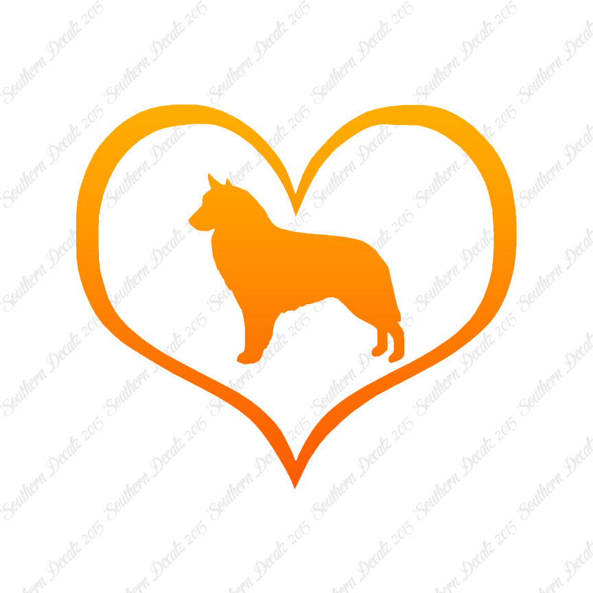 Belgian Sheepdog Dog Heart Love