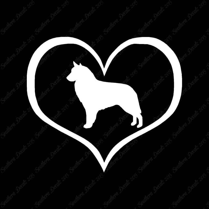 Belgian Sheepdog Dog Heart Love
