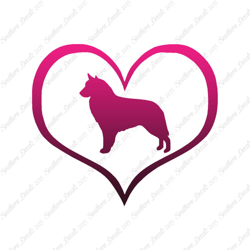 Belgian Sheepdog Dog Heart Love