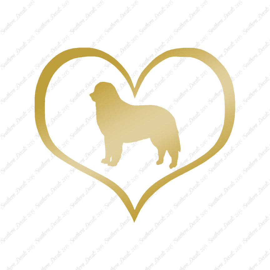 Bernese Mountain Dog Heart Love
