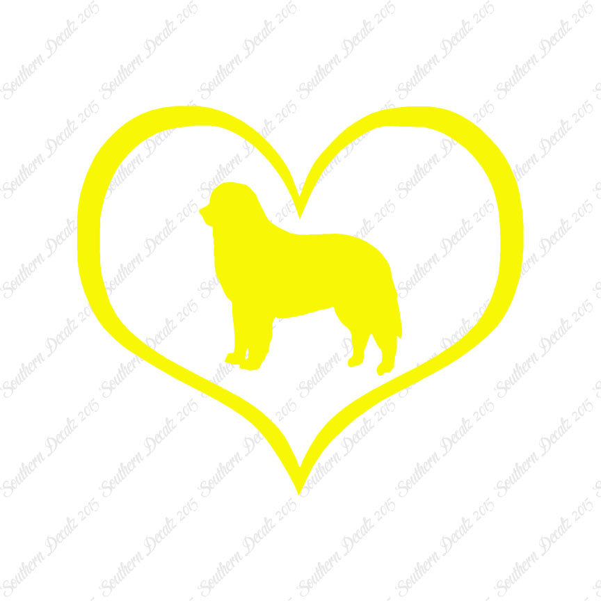 Bernese Mountain Dog Heart Love