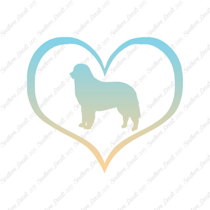 Bernese Mountain Dog Heart Love
