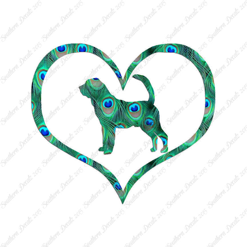 Bloodhound Dog Heart Love