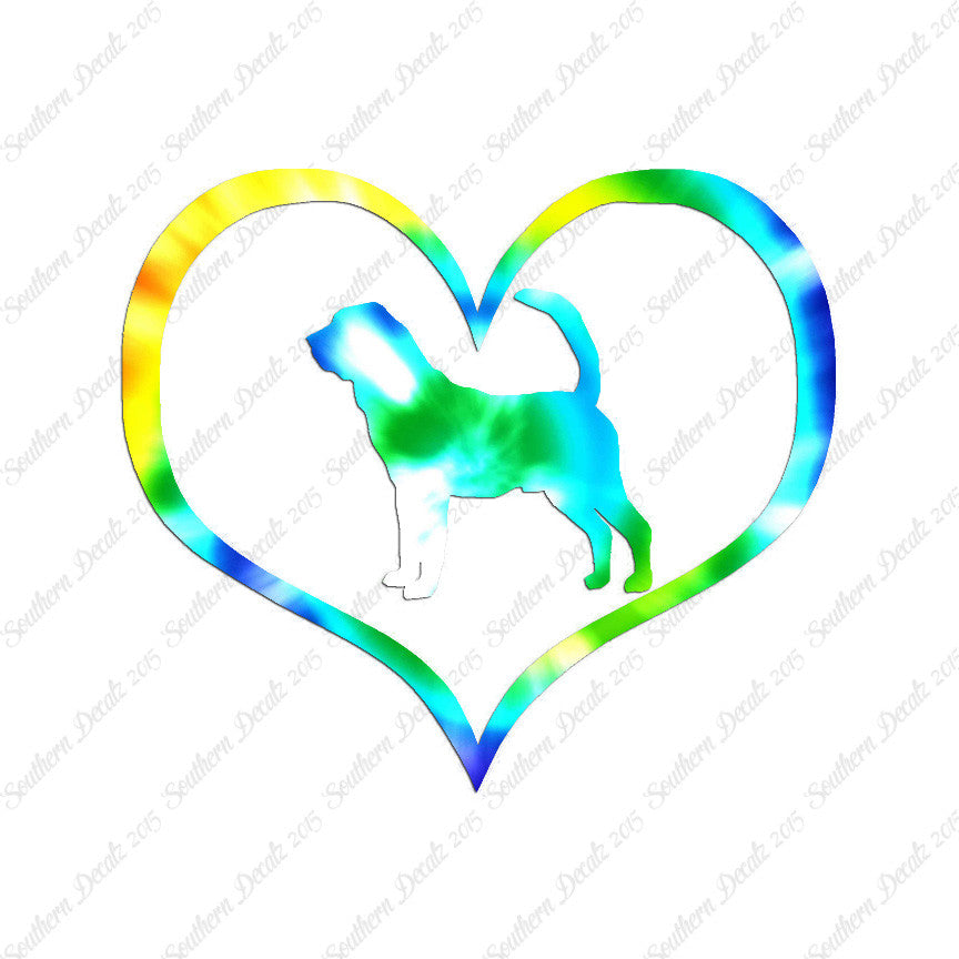 Bloodhound Dog Heart Love