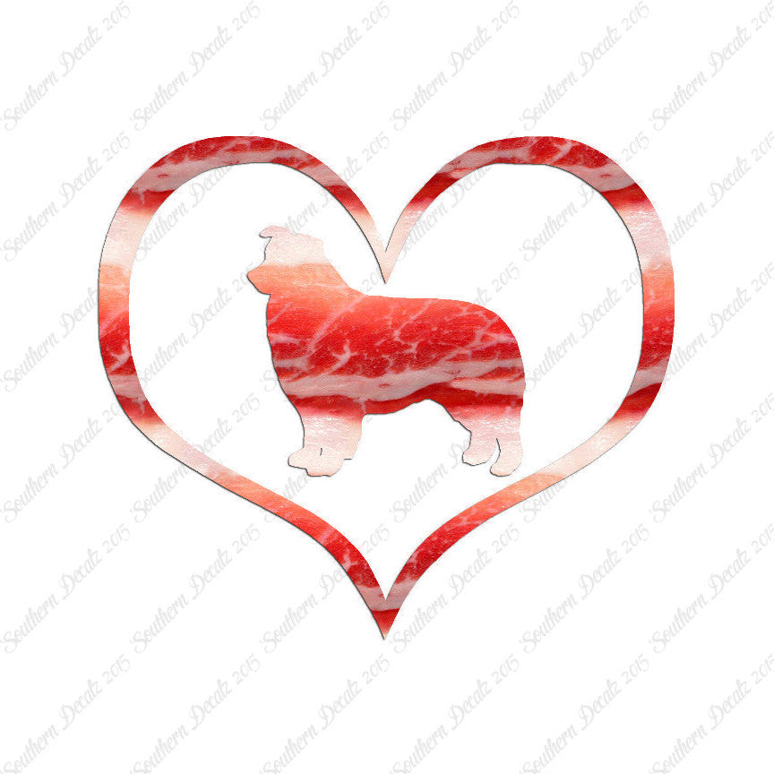 Border Collie Dog Heart Love