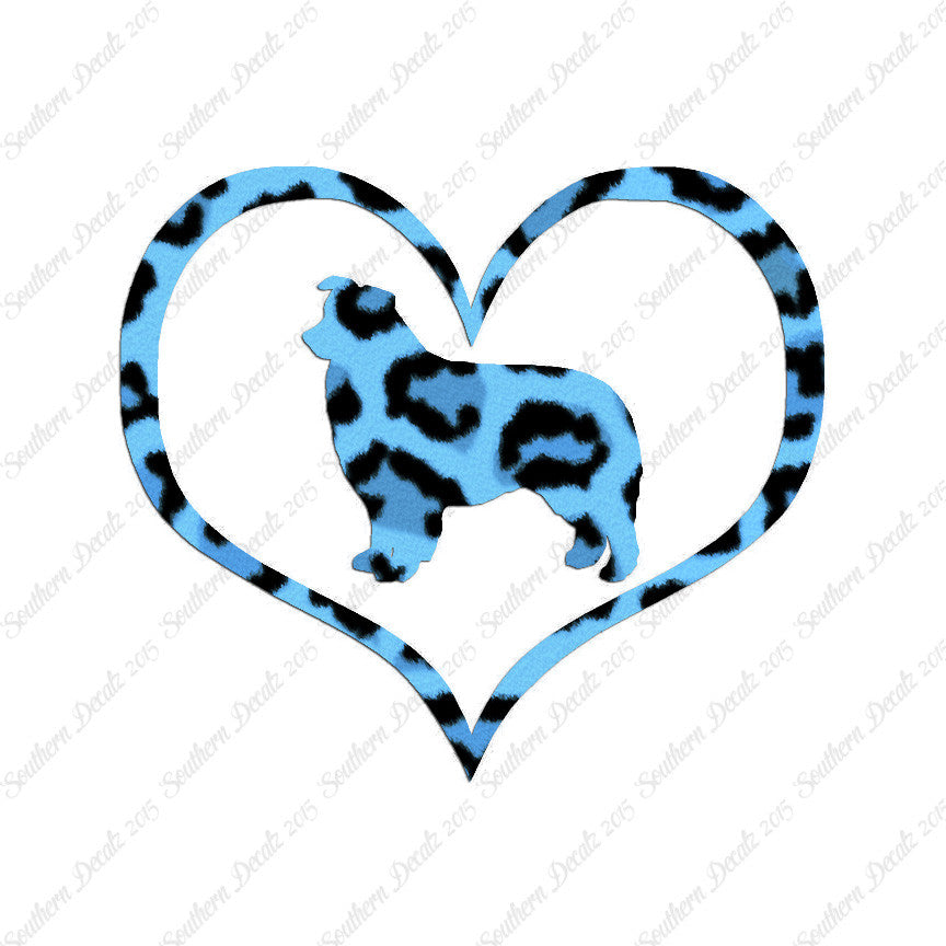 Border Collie Dog Heart Love