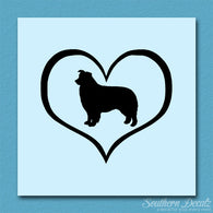 Border Collie Dog Heart Love