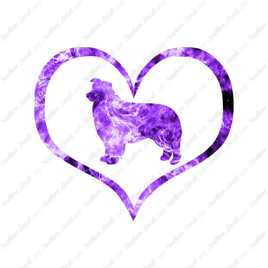 Border Collie Dog Heart Love