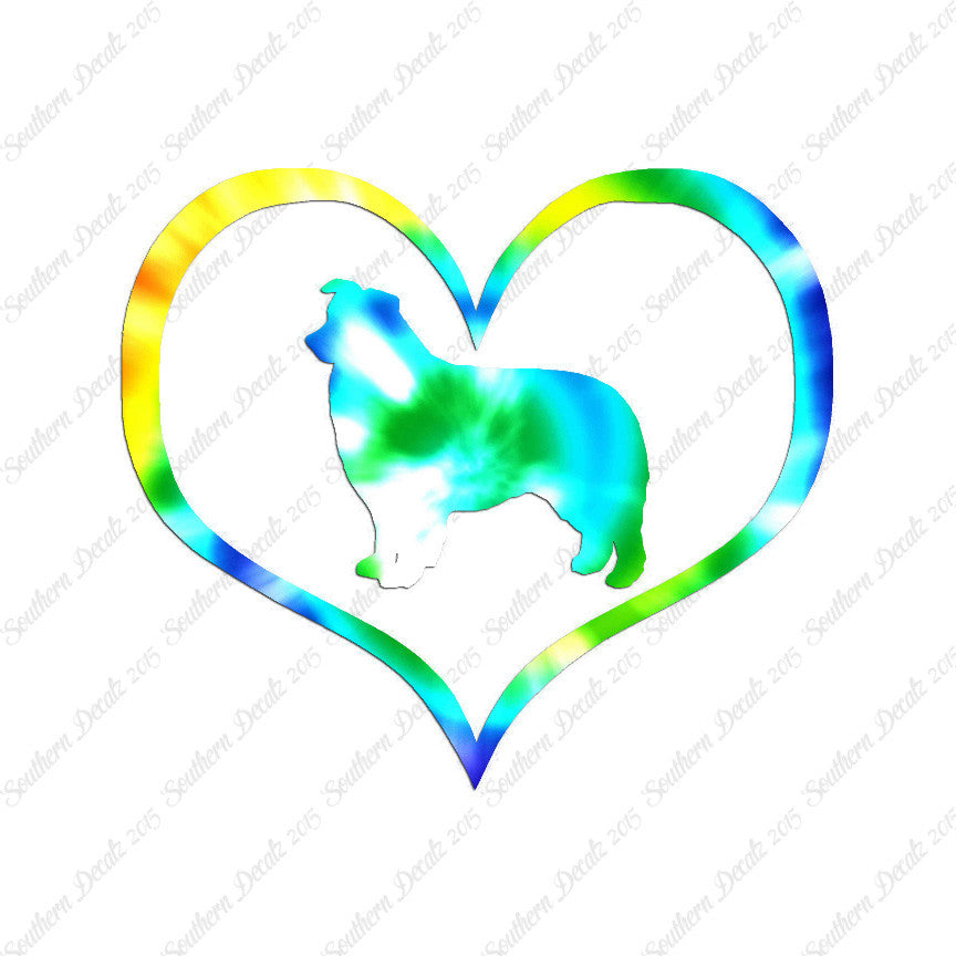 Border Collie Dog Heart Love