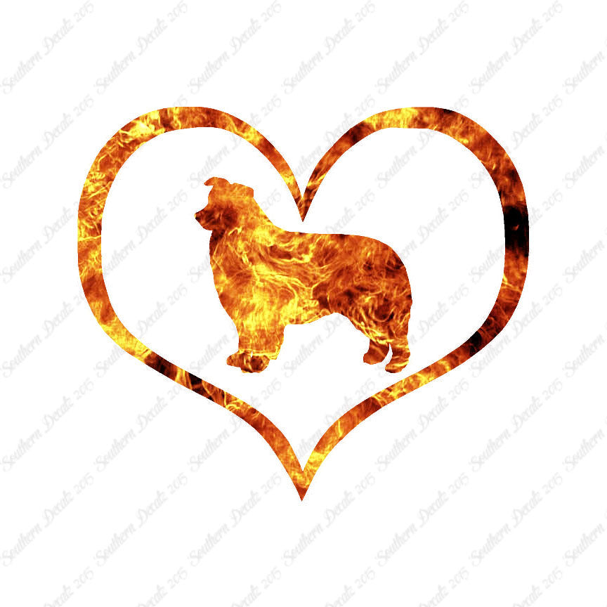 Border Collie Dog Heart Love