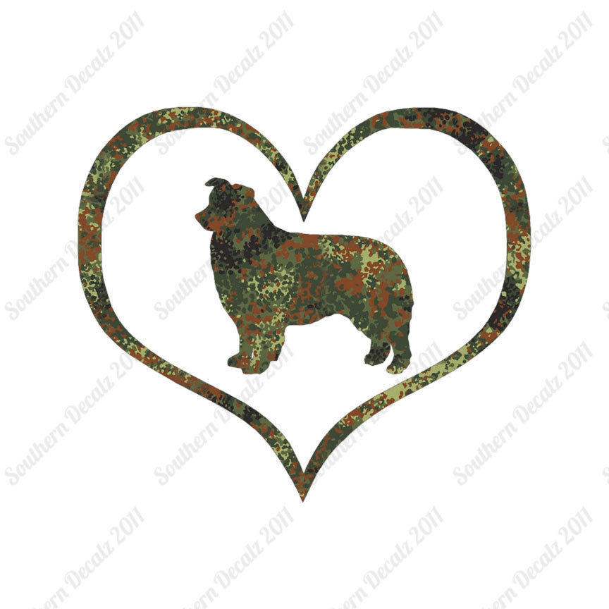 Border Collie Dog Heart Love