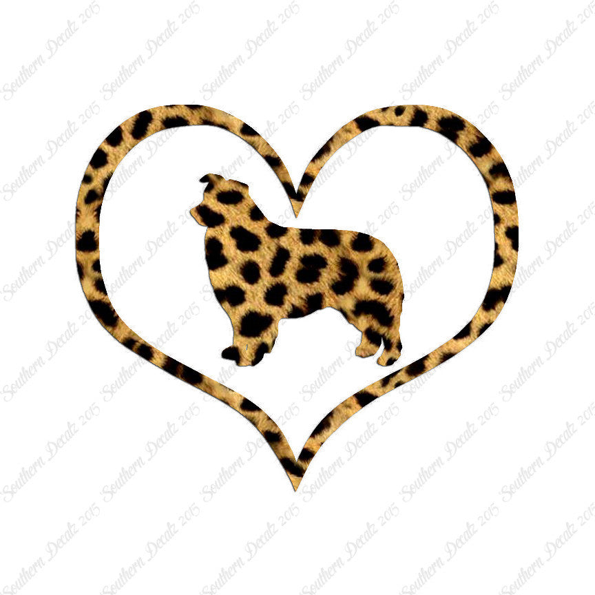 Border Collie Dog Heart Love