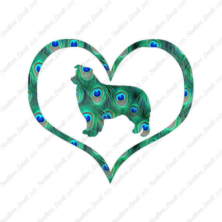 Border Collie Dog Heart Love