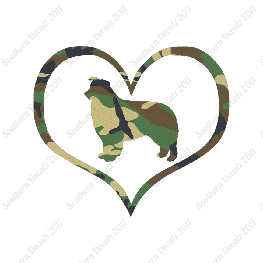 Border Collie Dog Heart Love