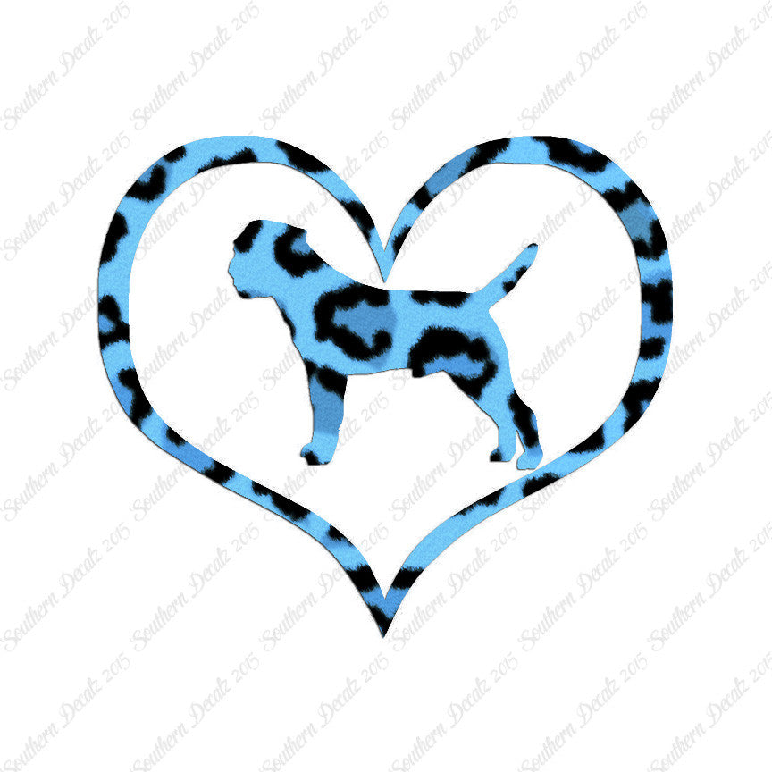 Border Terrier Dog Heart Love