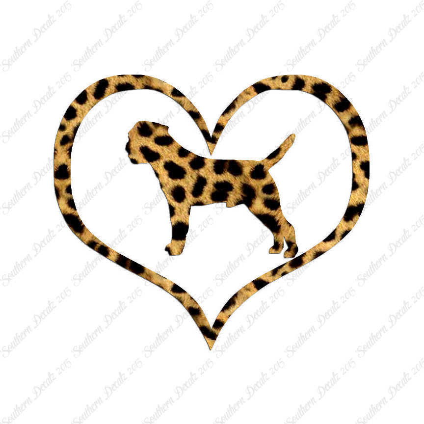 Border Terrier Dog Heart Love