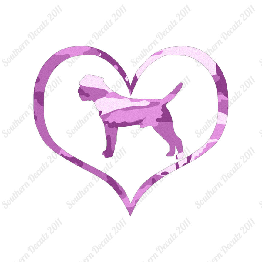 Border Terrier Dog Heart Love