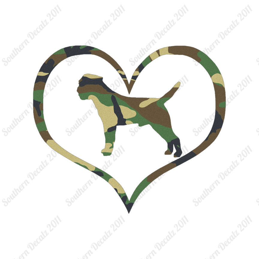 Border Terrier Dog Heart Love