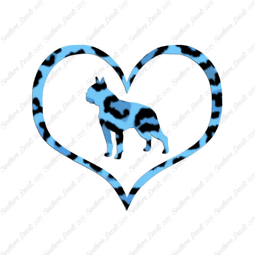 Boston Terrier Dog Heart Love