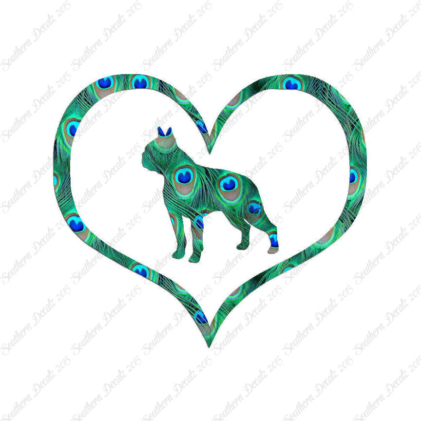 Boston Terrier Dog Heart Love