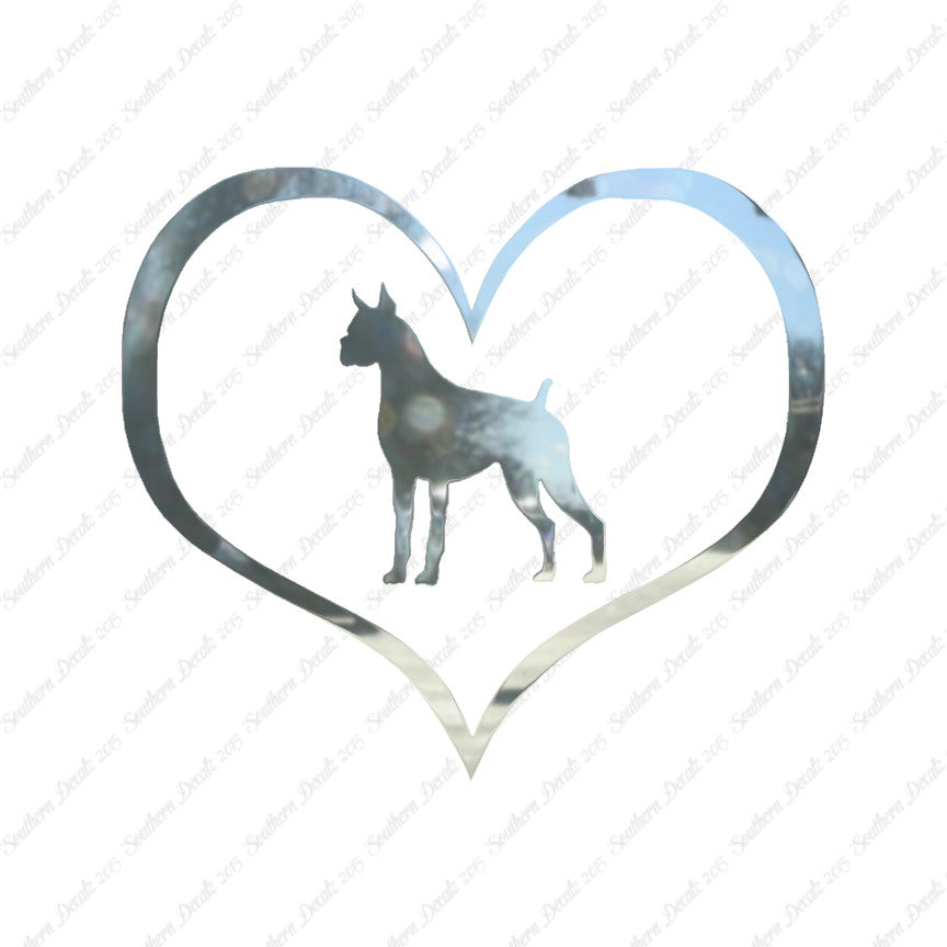 Boxer Dog Heart Love