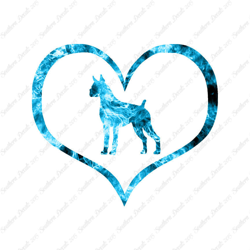 Boxer Dog Heart Love