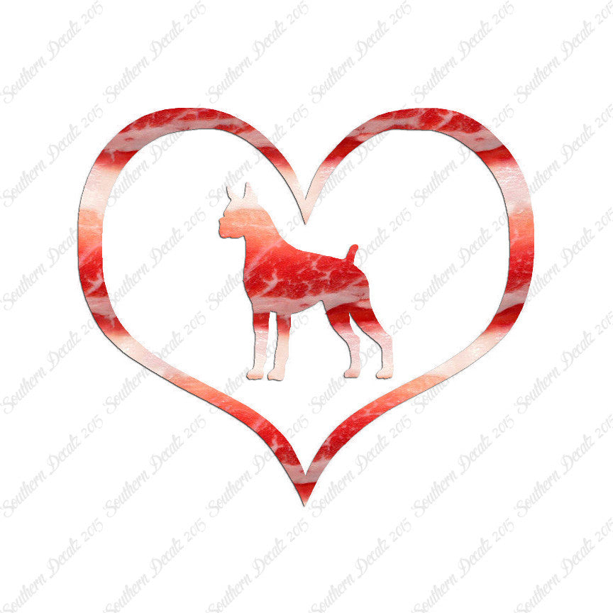 Boxer Dog Heart Love