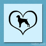 Brittany Dog Heart Love