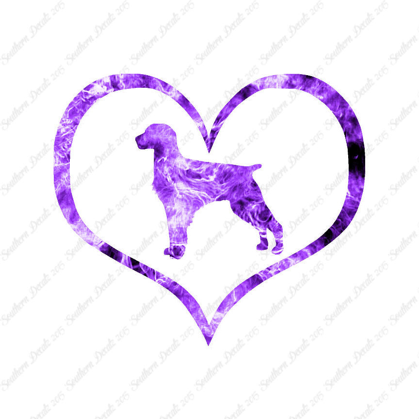 Brittany Dog Heart Love