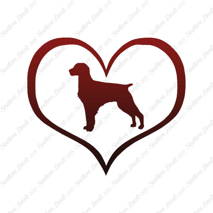 Brittany Dog Heart Love