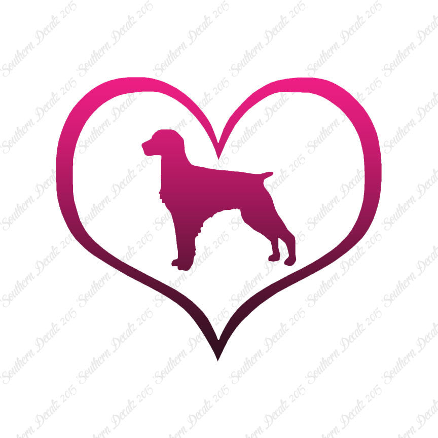 Brittany Dog Heart Love
