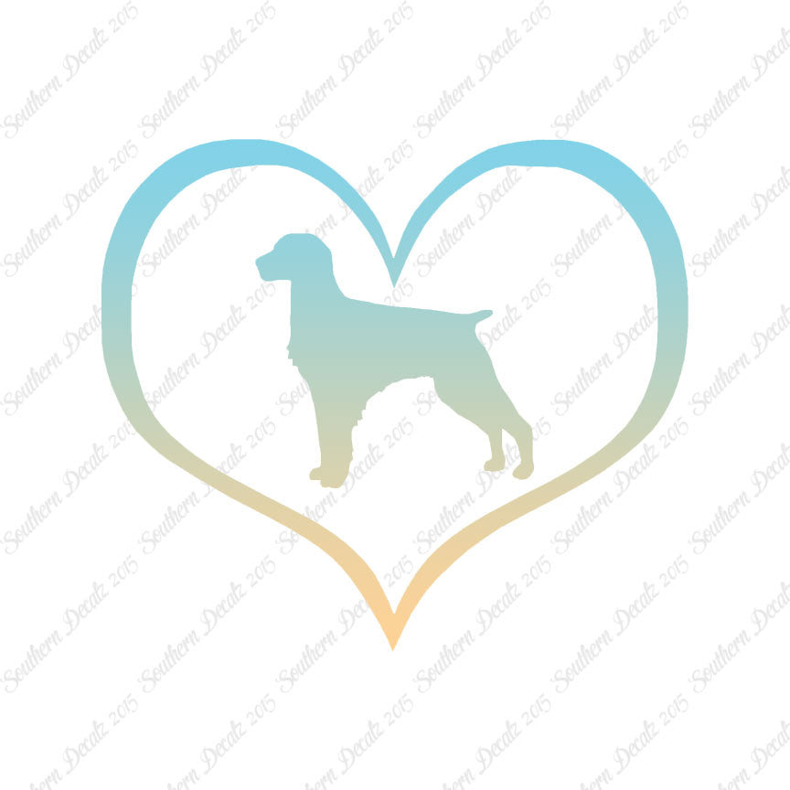 Brittany Dog Heart Love