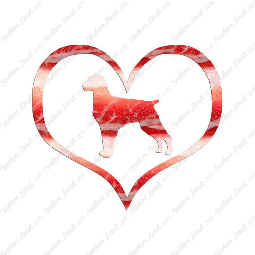 Brittany Dog Heart Love