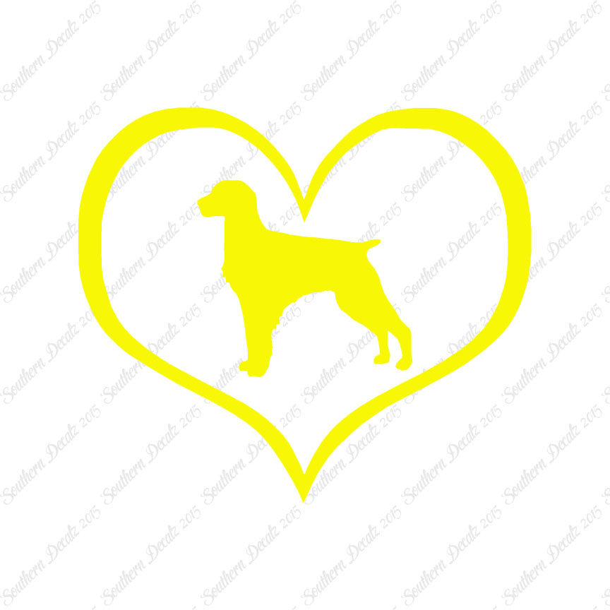 Brittany Dog Heart Love