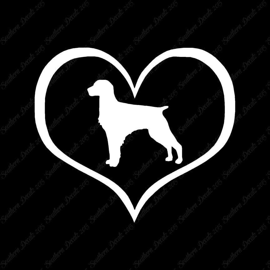 Brittany Dog Heart Love