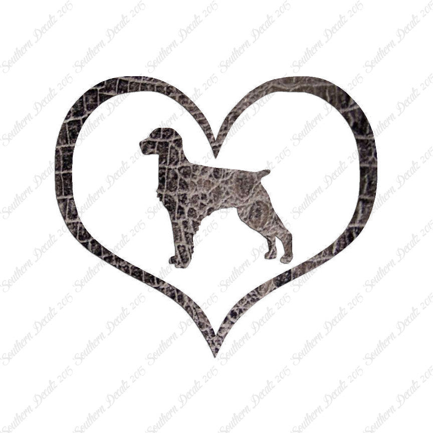 Brittany Dog Heart Love