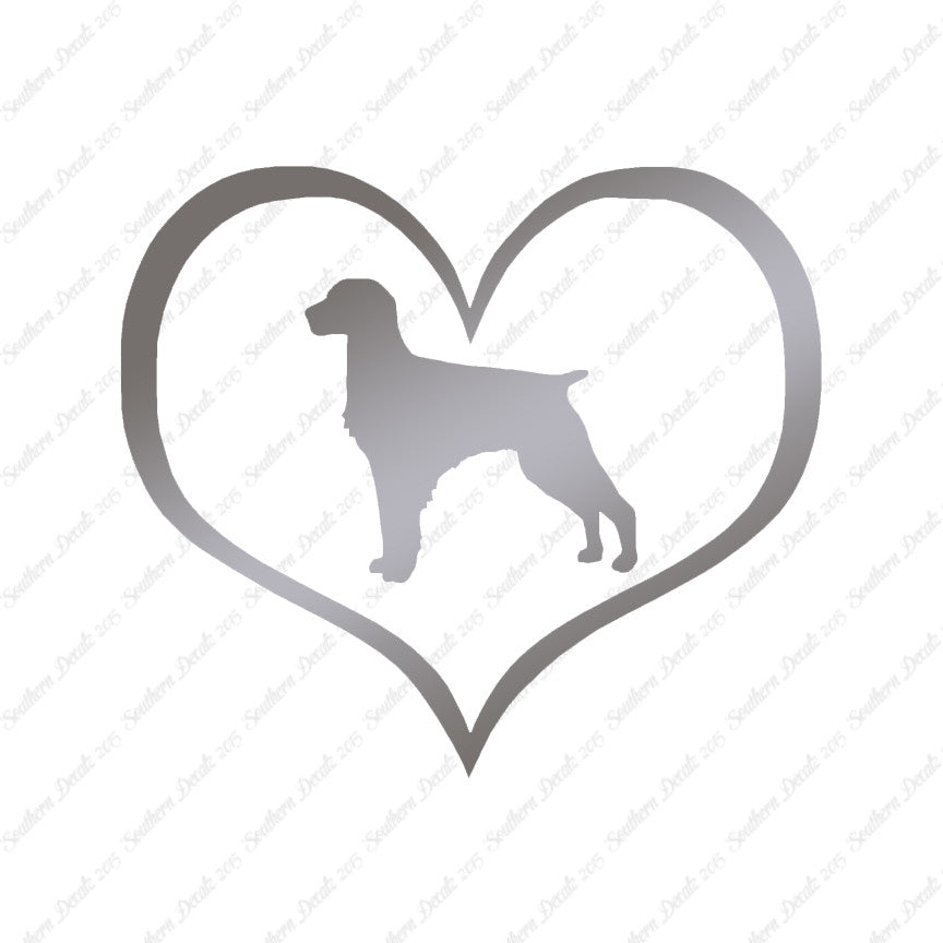 Brittany Dog Heart Love