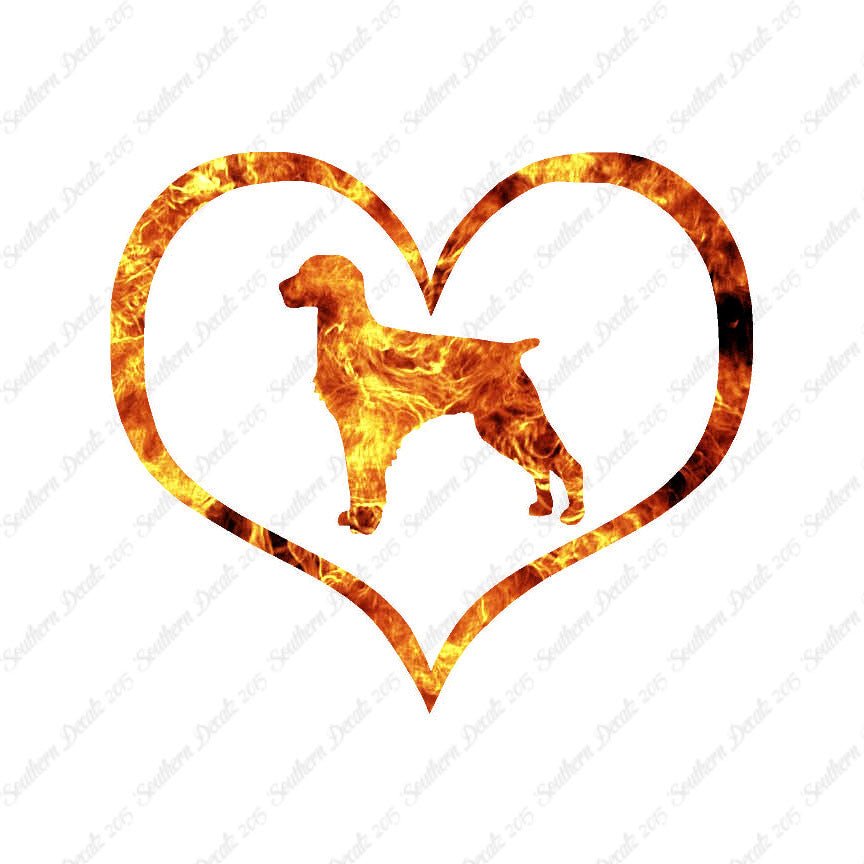 Brittany Dog Heart Love