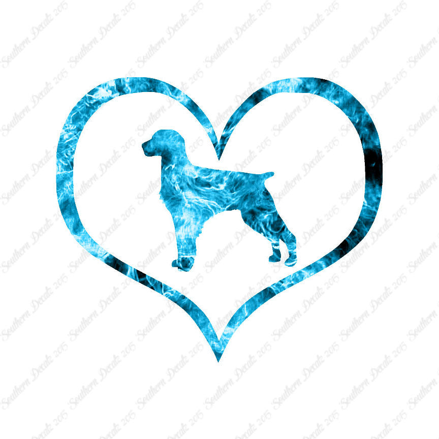 Brittany Dog Heart Love