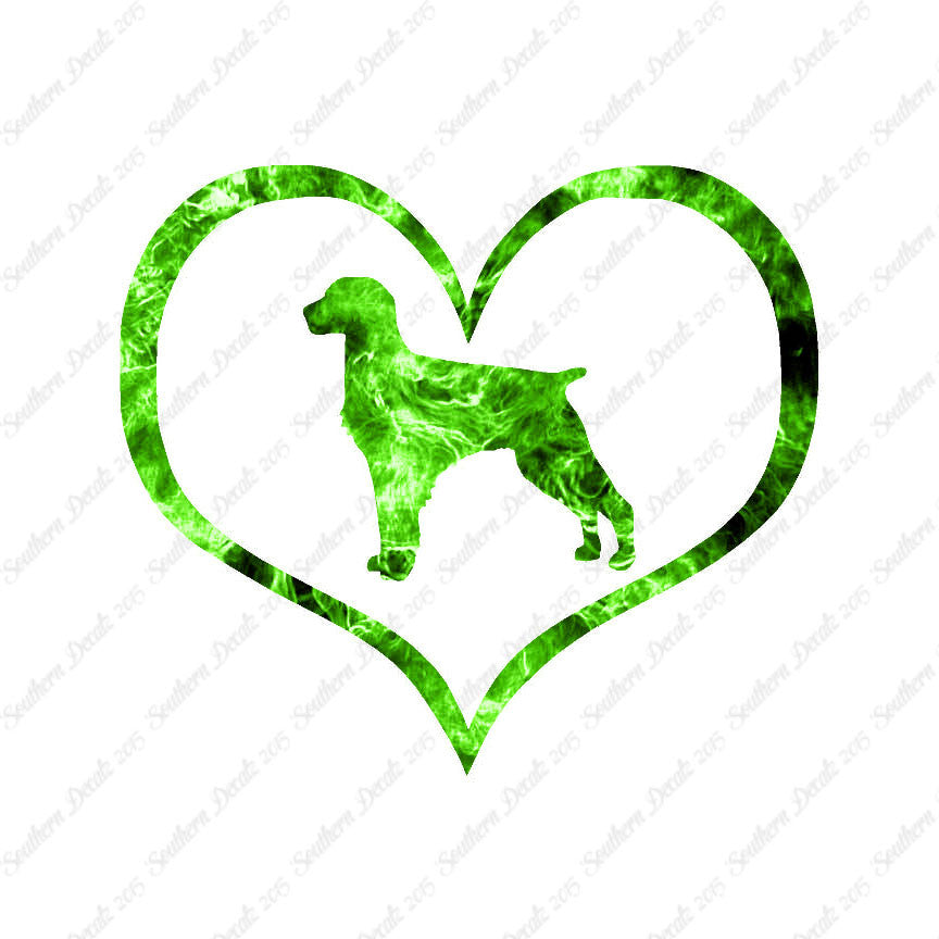 Brittany Dog Heart Love