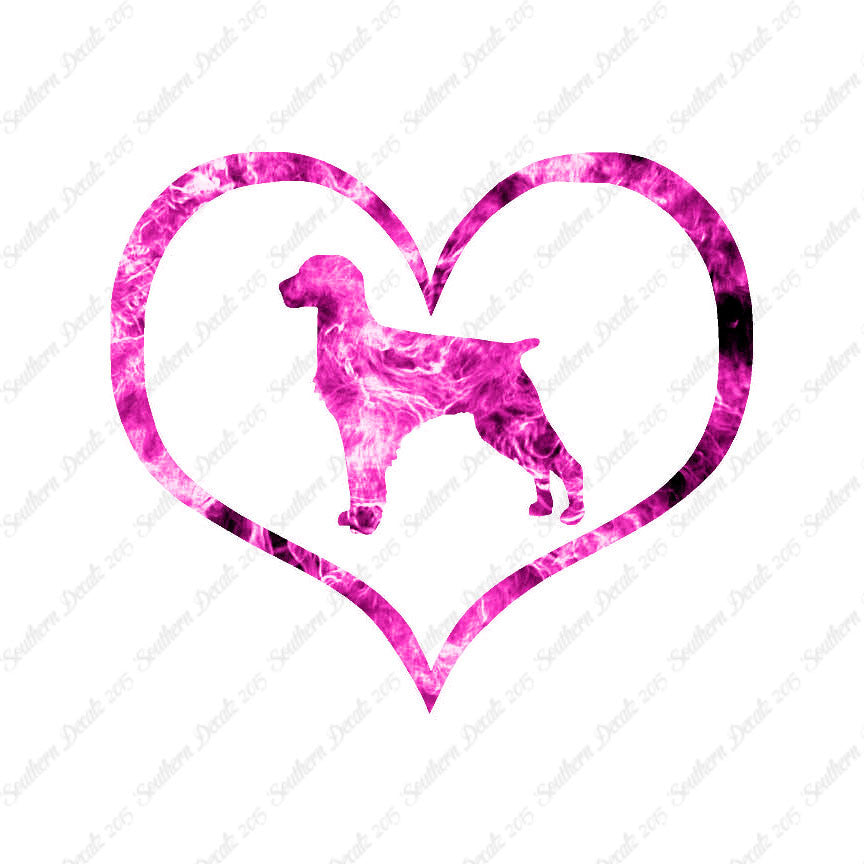 Brittany Dog Heart Love
