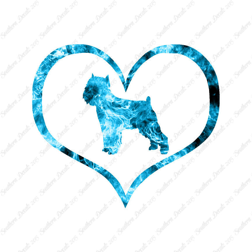 Brussels Griffon Dog Heart Love