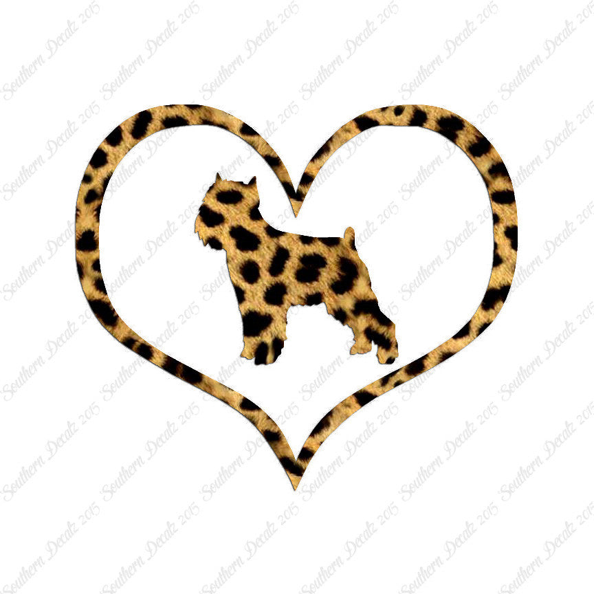 Brussels Griffon Dog Heart Love