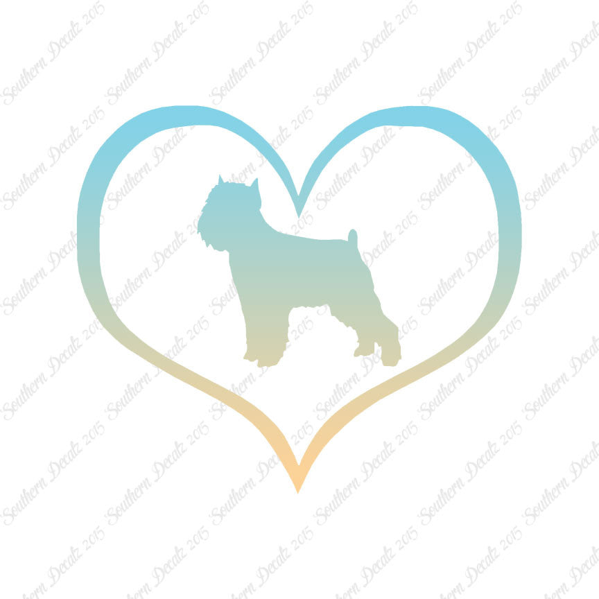 Brussels Griffon Dog Heart Love