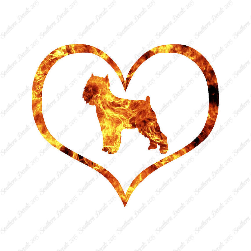Brussels Griffon Dog Heart Love