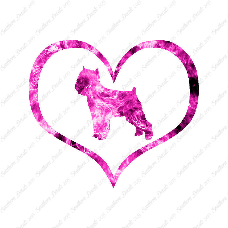 Brussels Griffon Dog Heart Love